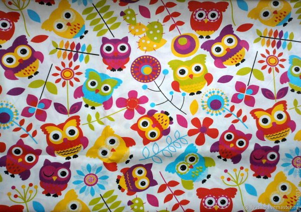 Ткань с детским рисунком