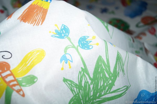 Ткань для постельного белья с детским рисунком