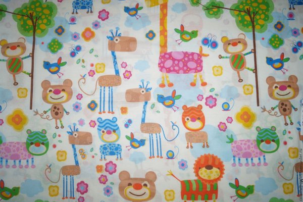 Красивая ткань с детским рисунком