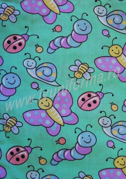 Ткань с детскими рисунками