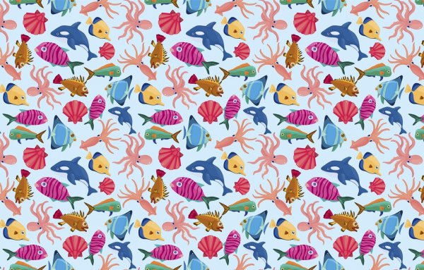 Бесшовные фоны - детские