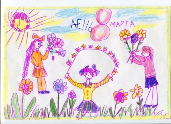 Рисование поздравительной открытки