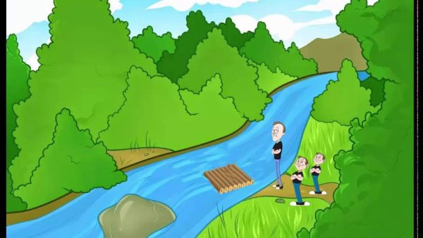 Нарисовать речку