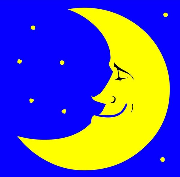 Луна картина для детей