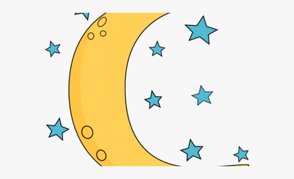 Луна для детей с звездочками