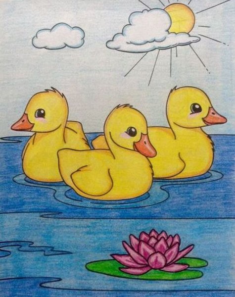 Рисование уточки