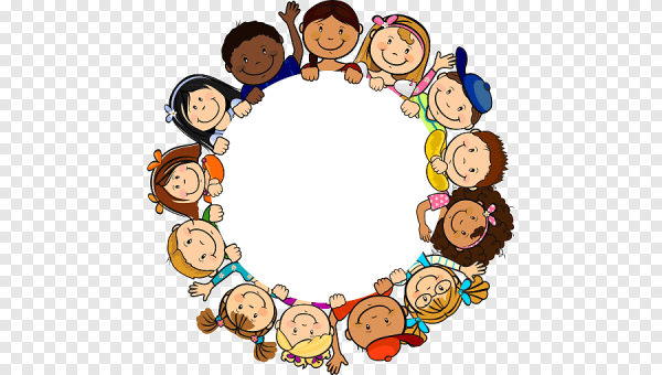 Дети в кругу мультяшные