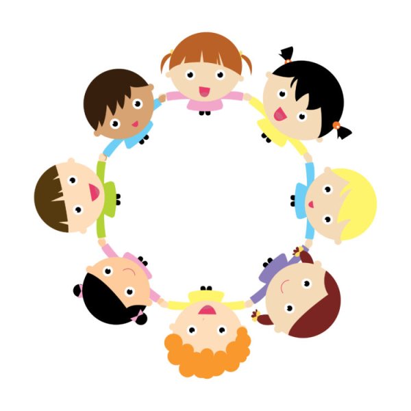 Дети в кругу за руки