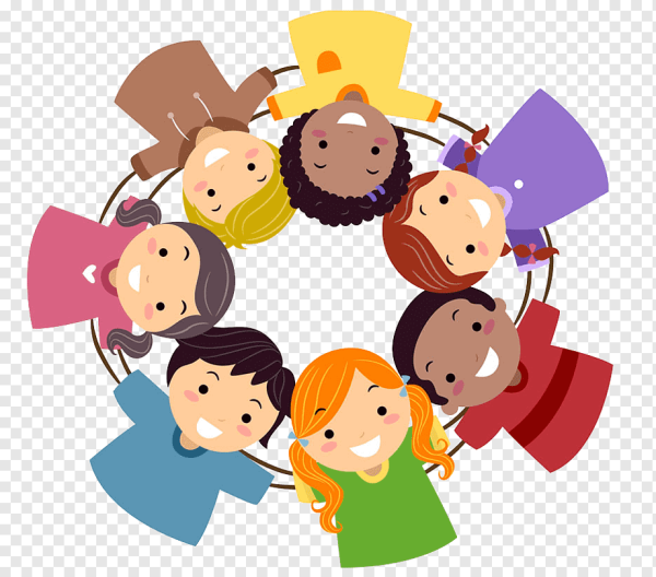 Дети взялись за руки