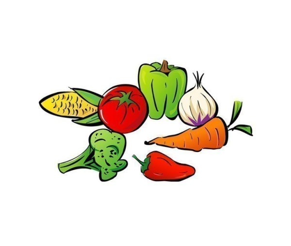 Нарисовать овощи