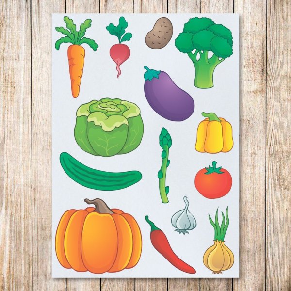Овощи для рисования детям