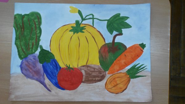 Рисование осенний урожай