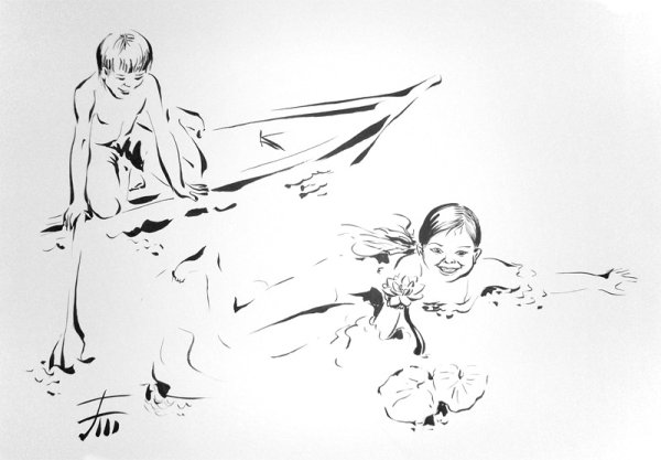 Графическое изображение детей