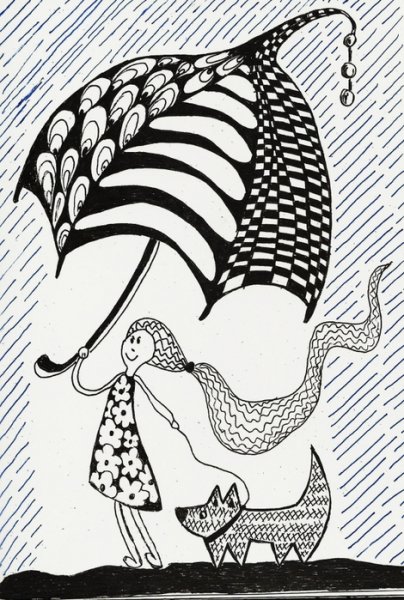 Рисование гелевой ручкой для детей