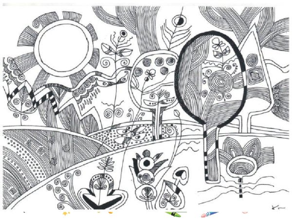 Рисунки гелевой ручкой для детей