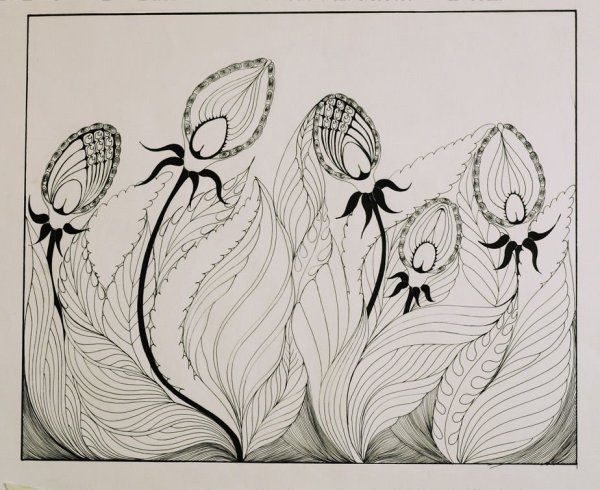 Стилизация растений в графике