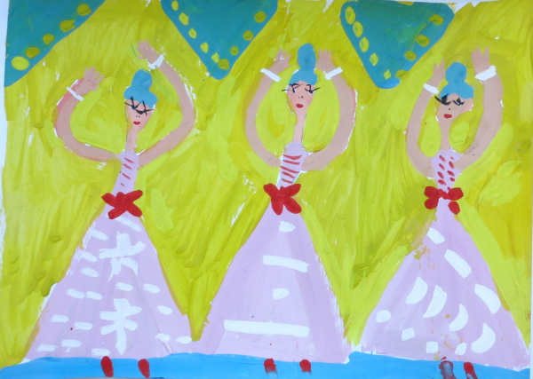 Раскраска "балерины"