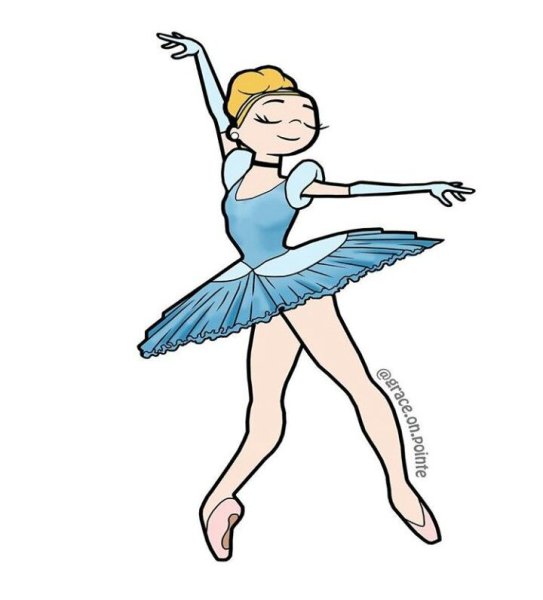 Балерина для раскрашивания