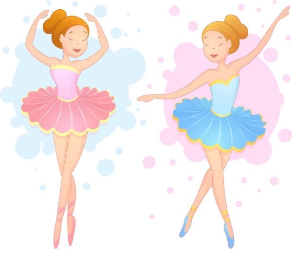 Раскраска "балерины"