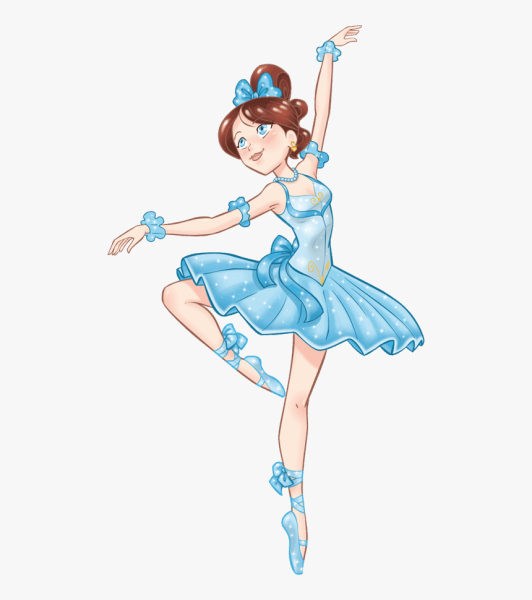 Девочка балерина открытка