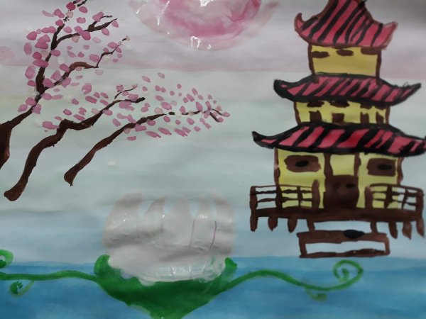 Рисование на тему Япония