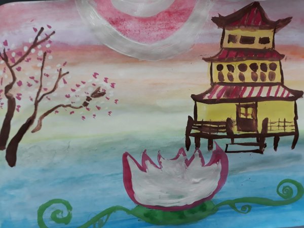 Рисование на тему Япония