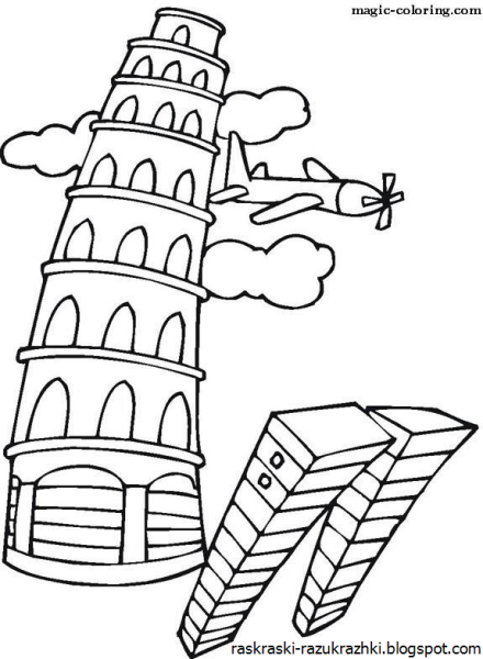 Останкинская телебашня рисунок карандашом для детей