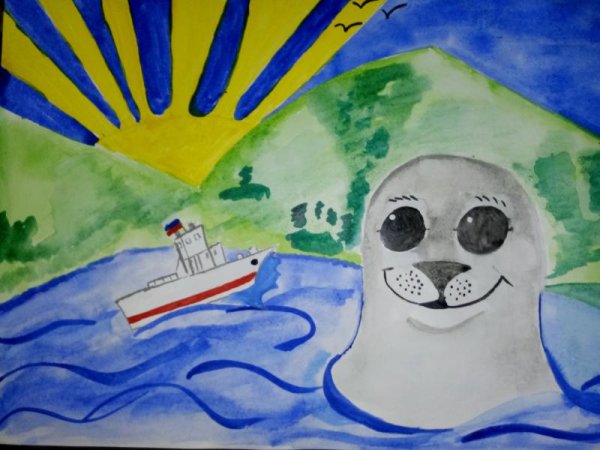 Рисунок на тему Байкал