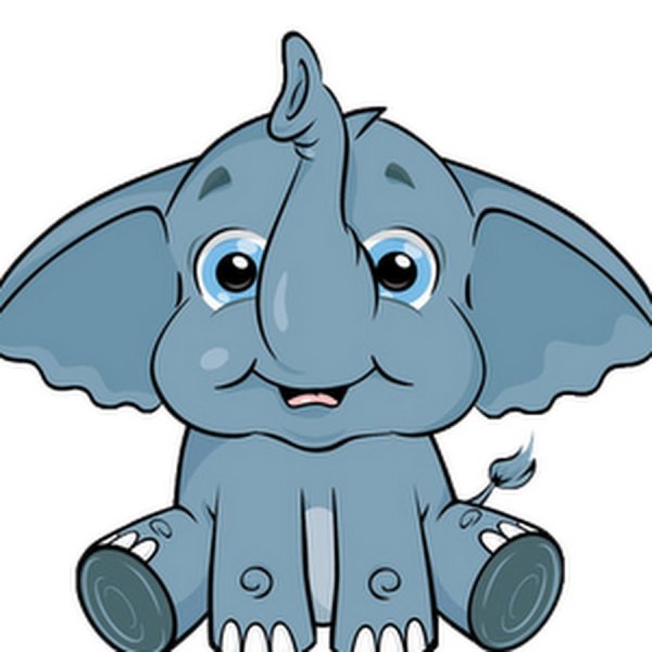 Слоники голубой