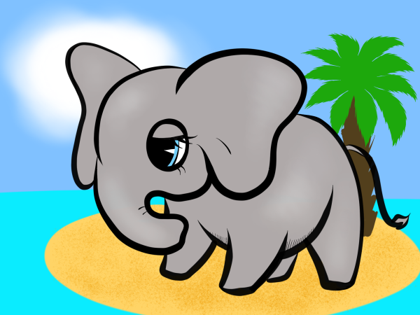 Слон картинка для детей