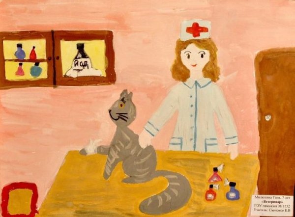 Детские рисунки на тему профессии