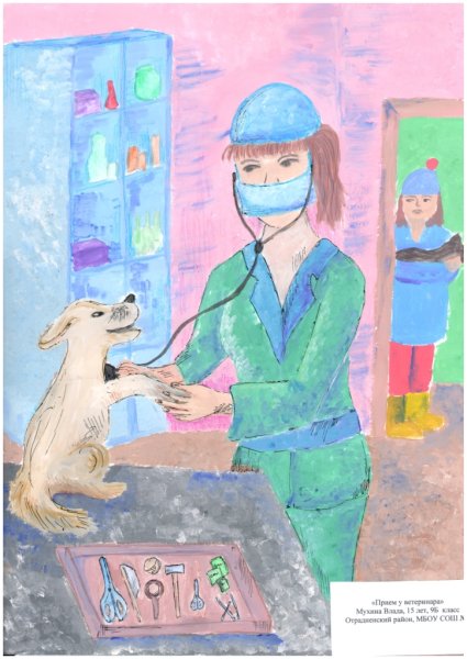 Ветеринар зарисовка