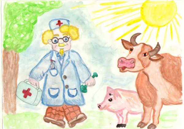 Рисунок на тему профессия ветеринар