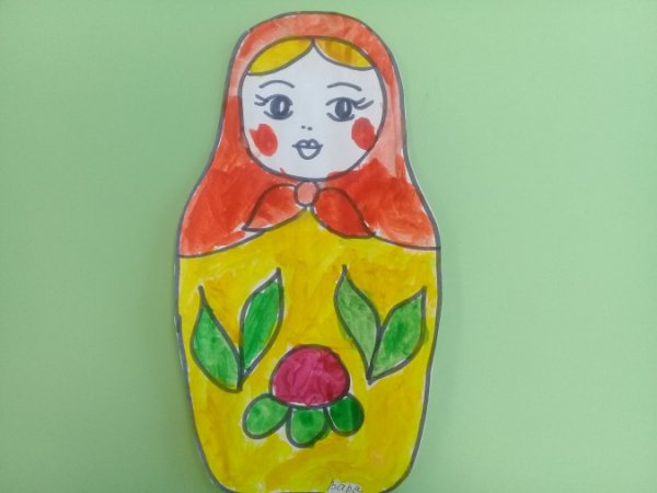 Детские рисунки матрешки