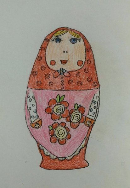 Рисование матрешки