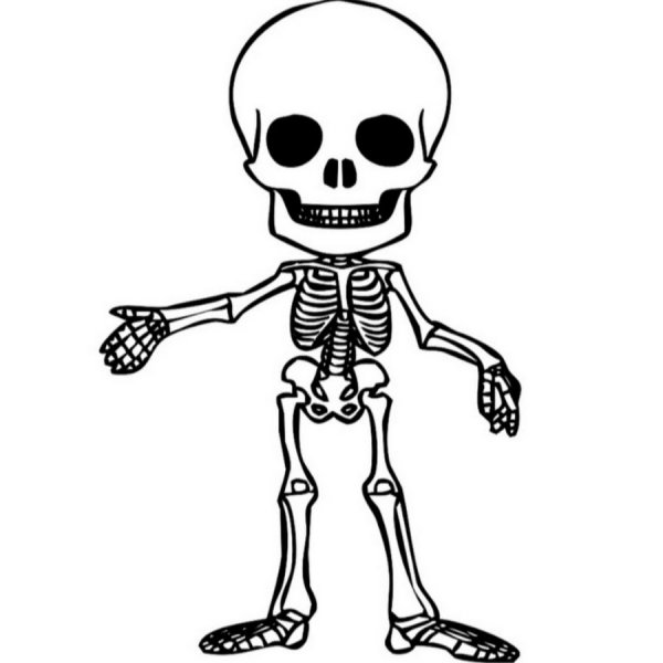 Кости динозавров раскраска