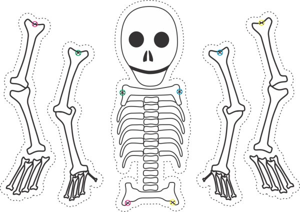 Скелеты мультяшек