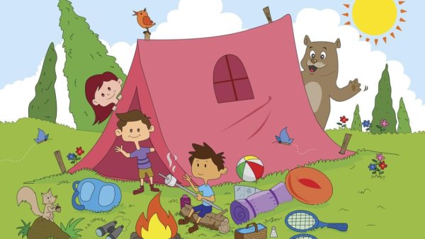 Лагерь мультяшный