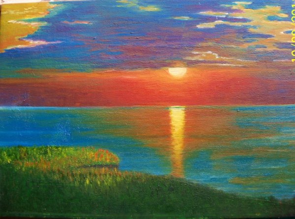 Солнце пастелью