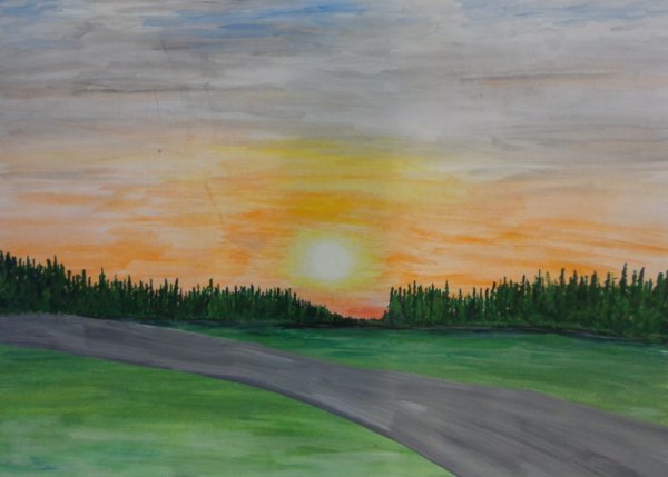 Лёгкие пейзажи полей