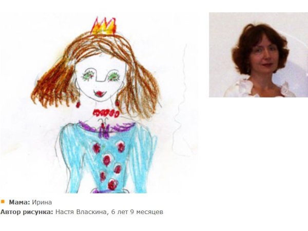 Детский рисунок мамы