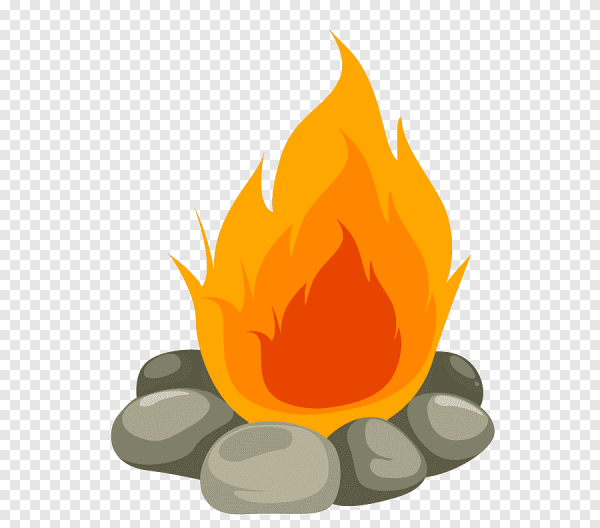 Костер мультяшный