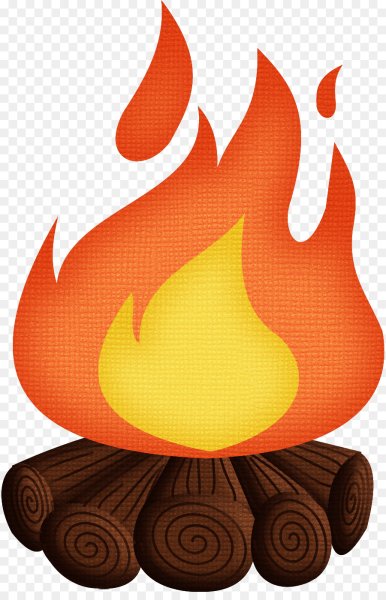Костер мультяшный