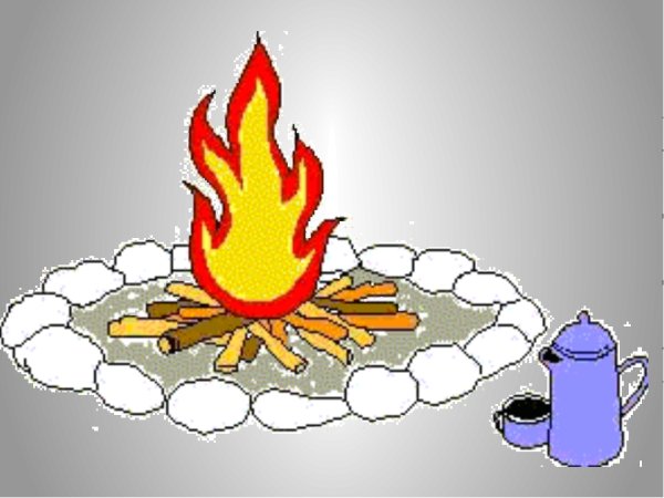 Костер рисунок