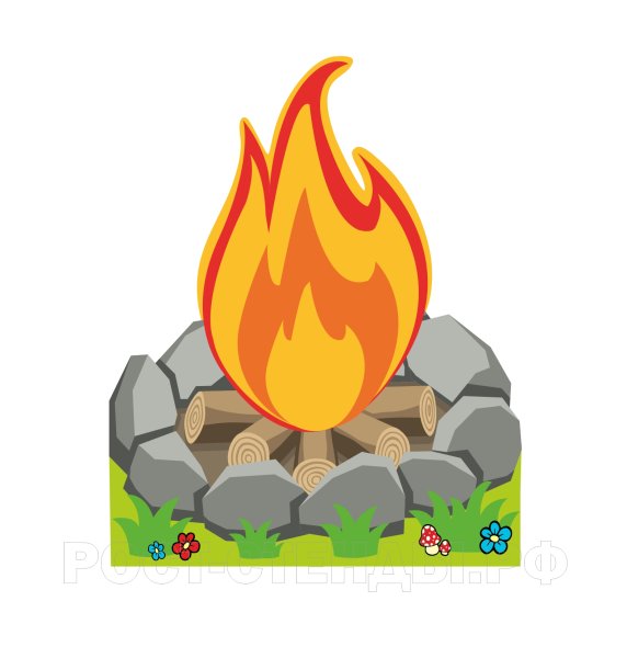 Костер дрова вектор