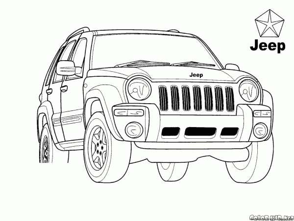 Раскраска Jeep Grand Cherokee