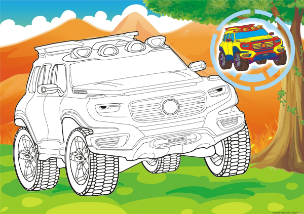 Внедорожники для раскрашивания