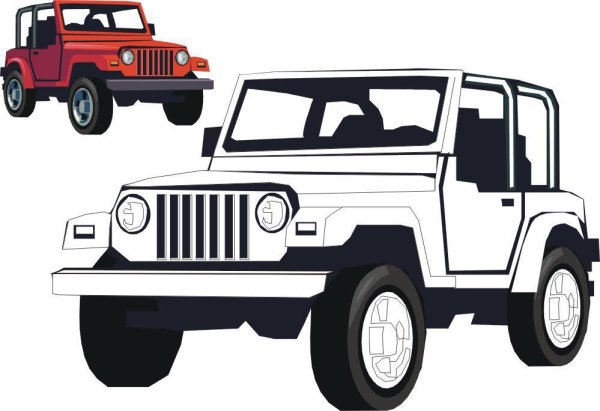 Джип рисунок для детей