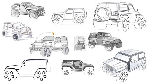 Jeep Wrangler Sketch