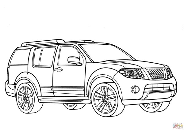 Раскраска Ниссан х-Трейл т31